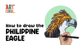 How to Draw the Philippine Eagle  Simple and Easy Drawing Tutorial For Beginners [upl. by Sweatt]