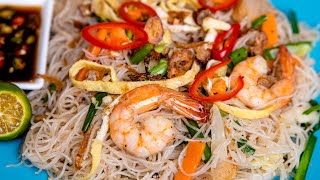 RESEPI BONDA  Bihun Goreng Singapore  Singapore Fried Rice Noodles [upl. by Anisamot]