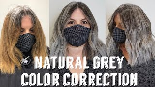 Hair Transformations with Lauryn Blending with Natural Grey Roots Ep 14 [upl. by Roeser]