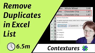 Remove Duplicates From Excel List Multiple or Single Column [upl. by Enillebyam]