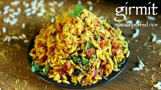 girmit recipe  masala puffed rice  north karnataka mandakki upkari [upl. by Nedmac]