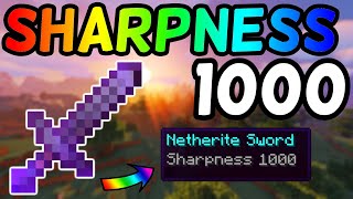 How To Get A Sharpness 1000 Netherite Sword In Minecraft 116 2020 [upl. by Atnad]