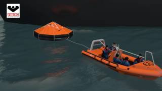 VIKING DavitLaunched Liferaft 3D Instructions [upl. by Salocin]