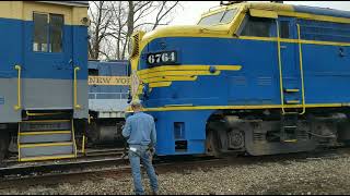 Cab ride in a Alco FPA4 on the New York and lake Erie railroad [upl. by Enneles899]