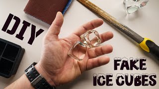 DIY Artificial Ice Cubes  PERFECT Fake Ice Cubes [upl. by Amahcen501]