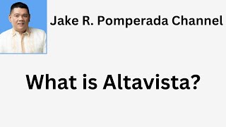 What is Altavista [upl. by Itoc60]