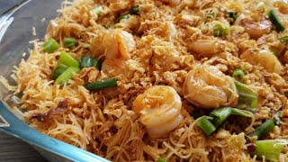 Bihun Goreng Malaysians favourite breakfast  Vermicelli stir fry [upl. by Hammock]