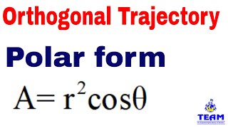 Orthogonal Trajectories of Family of Curve in Polar form Application of Differential Equations [upl. by Arakihc]