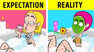 FUNNIEST AWKWARD STORIES AND FAILS  Relatable Daily Situations for everybody by 123 GO Animated [upl. by Zelda]