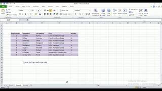 Count Male and Female using Excel [upl. by Cato]