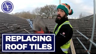 REPLACING ROOF TILES  Build with AampE [upl. by Lulita]