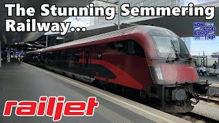 OBB RAILJET FIRST CLASS REVIEW A PERFECT INTERCITY SERVICE  FROM VIENNA ACROSS THE SEMMERING PASS [upl. by Gertrudis]