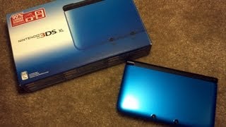 Nintendo 3DS XL Unboxing BlueBlack [upl. by Drue]