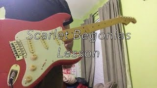 Scarlet Begonias Grateful Dead Guitar Lesson [upl. by Drislane]