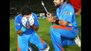 India 2011 world cup final winning moment [upl. by Alabaster]