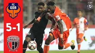 Hero ISL 201819  FC Goa 51 NorthEast United FC  Highlights [upl. by Eelra]