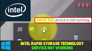 Intel Rapid Storage Technology Service not Working on Windows 10 [upl. by Nairot97]