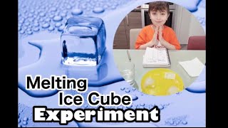 MELTING ICE CUBE EXPERIMENT  science for kids  HOMESCHOOL [upl. by Tenn]