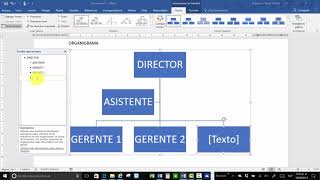 Crear organigrama en MS Word 2016 [upl. by Mundy]