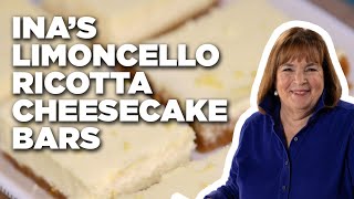 How to Ina’s Limoncello Ricotta Cheesecake Bars  Barefoot Contessa Cook Like a Pro  Food Network [upl. by Etessil452]