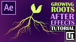 Tutorial QUICK amp EASY Growing Plant Roots  After Effects [upl. by Tarkany]