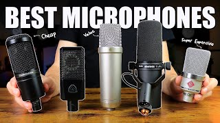 BEST MICROPHONES FOR VOCALS 2021  Neumann TLM 102 Shure SM7B Rode NT1A amp Audio Technica AT2020 [upl. by Namlak]