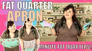 FAT QUARTER PROJECTS  How to sew a fat quarter apron  5 Minute Fat Quarters  Sammi Says Create [upl. by Ellehcear]