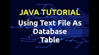 Java Tutorial  Text File As Database Table  Episode 1  Insert Data In Table [upl. by Zanze]