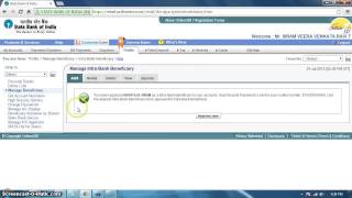 How to Add Other State Bank Accounts In Online Sbi [upl. by Aihsaei]