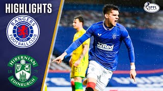 Rangers 10 Hibernian  Hagi Strike Enough For Victory in Tight Match  Scottish Premiership [upl. by Natehc]