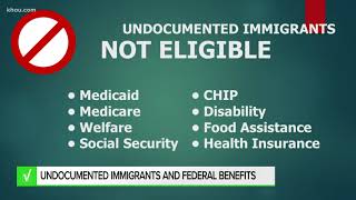 VERIFY Undocumented immigrants and federal benefits [upl. by Odrareg]