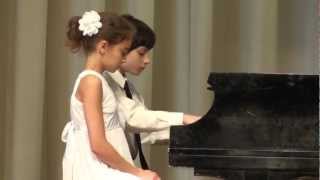 JStrauss  Radetzky March piano duet [upl. by Simonette]