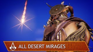 Assassins Creed Origins  All Desert Visions amp Mirages [upl. by Ahtebat]