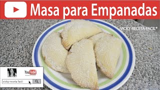 CÓMO HACER MASA PARA EMPANADAS  Vicky Receta Fácil [upl. by Parry218]