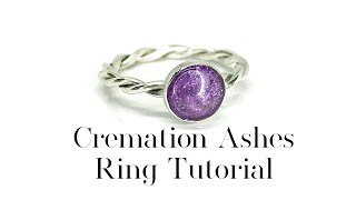 Cremation Ashes Ring Tutorial [upl. by Grenier924]