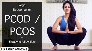 PCODPCOS yoga  Thyroid  Yoga for PCOD  PCOS  Yogbela [upl. by Eed]