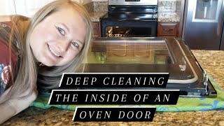 Deep Cleaning Oven Door Frigidaire Gallery Style [upl. by Willing]