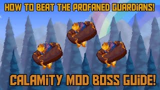 How to Beat the Profaned Guardians in Terraria Expert Mode Calamity Boss Guide [upl. by Berkow]