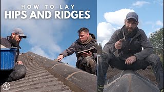 HOW TO LAY HIPS AND RIDGES  Roofing Series [upl. by Lowell]