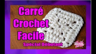 DIY Carré Au Crochet Très Facile  Granny Square Very Easy [upl. by Newob]