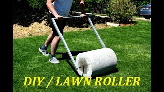 DIY  How To Make A GardenLawn Roller [upl. by Yleme]