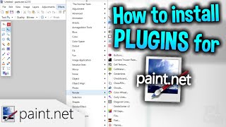 How to Install Plugins for PaintNET [upl. by Ahsed903]