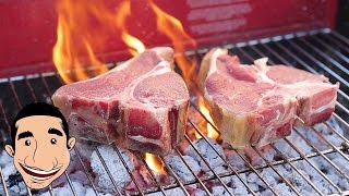 Grilled T Bone Steak Florentine Style  How to Cook a Florentine Steak  Cooking with Charcoal [upl. by Hepsibah]