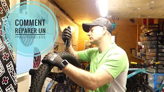 Comment réparer un pneu tubeless [upl. by Naillimxam370]