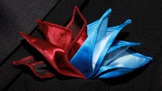 How to Fold a Pocket Square Double Bird of Paradise [upl. by Kreg151]