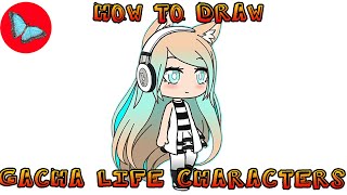 How To Draw Gacha Life Characters 4  Drawing Animals [upl. by Annayehc831]