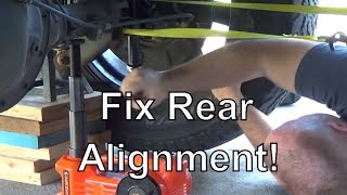 How To Fixing Driving Sideways Rear Axle Alignment [upl. by Rowena]