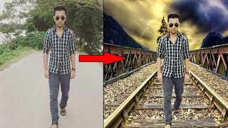 How to change background in Photoshop CS6  Photoshop Tutorials [upl. by Hessler920]