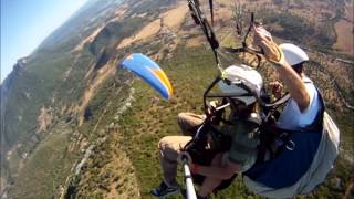 VUELO EN PARAPENTE BIPLAZA EN PAREJA [upl. by Ayoj]