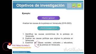 Objetivos de investigación Objetivos general y específicos Taxonomía de Bloom [upl. by Bourgeois]